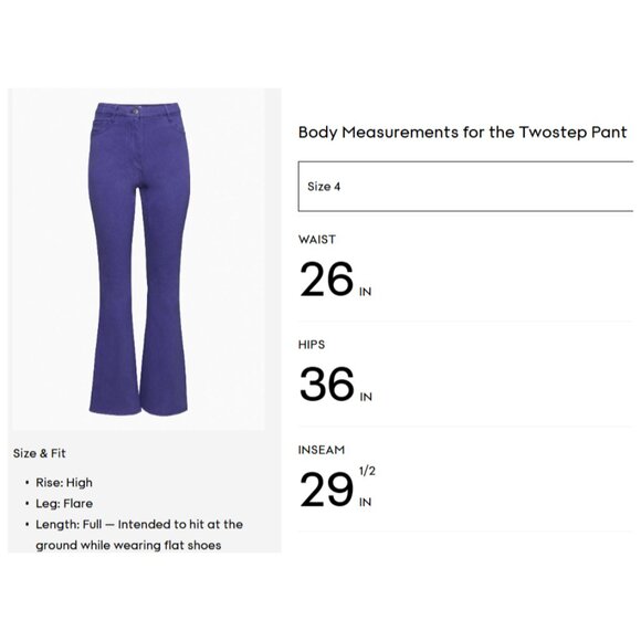Aritzia Wilfred Free | Twostep High-rise Flared Pants In Deep Violet - Picture 13 of 13